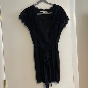 Diane von Furstenberg black romper  Size 8